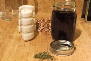 Burgers 1 lb hamburger meat 1 c mushrooms finely chopped 1 c red wine 3/4 c parmesean 1 tsp rosemary pepper to taste Mix all ingredients together and then make the patties. I normally grill the burgers, but they can also be cooked in a frying pan Toppings 1 pack bacon 1 medium tomato sliced Sharp cheddar Havarti cheese Spinach Pack of hamburger buns (I like onion rolls) *Top burgers according to taste. Grilling the hamburger buns also gives them a nice smokey flavor. **Could substitute ground turkey or ground chicken.  Ingredients may vary depending on meat.