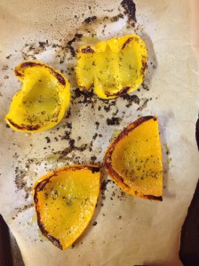 Option Number 1: Stuffed Bell Peppers 1 red bell pepper 1 yellow bell pepper 2 tsp parsley salt and pepper olive oil Preheat oven to 400 degrees.  On a non stick baking pan (if you don't have one, use parchment paper-I like to use it because there is no worry of anything sticking) coat the bottom with olive oil.  Place the halved, deseeded bell peppers on the baking pan.  Put a little more olive oil on the bell peppers.  You are going to coat each side with the parsley and salt and pepper.  Cook for 10 minutes, flip, and then cook for 10 more minutes on the other side. Once the peppers are thoroughly roasted, the hash stuffing can be added to each pepper.  I topped my stuffed peppers with Sargento, 6 cheese italian and broiled the tops.  And there you go!  One idea for the Hash :) **Sausage Hash** 1 lb fresh sausage 1 small, sweet onion, diced 1/2 c diced mushrooms 3 medium, white potatoes (boiled for 15 minutes and then diced) 2 tbsp minced garlic 2 tbsp parsley salt and pepper to taste (generous amount of pepper, light salt) olive oil In a large skillet, coat bottom with olive oil and warm over medium high heat.  Add diced sweet onion and let cook for about 10 minutes, stirring occasionally.  Then, add salt and pepper, minced garlic, and 1 tbsp of parsley.  Continue to cook onions for about 5 more minutes.  Add mushrooms and 1-2 tbsp of olive oil to pan with onions.  Let the mushrooms and onions cook for about 5 minutes, stirring frequently.  Now, add the sausage, potatoes, and 1 tbsp of parsley.  Cook sausage thoroughly.  ***Once sausage has completely cooked, I lightly mashed the mixture to the bottom of the pan in order to get a light crust on the mix.  And there you have it!!!   One Hash mix that can be used as a stuffing for numerous items...or to eat by itself!!! 